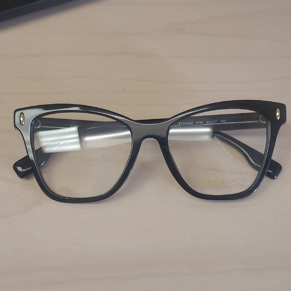Tory Burch Black and Gold Eyewear